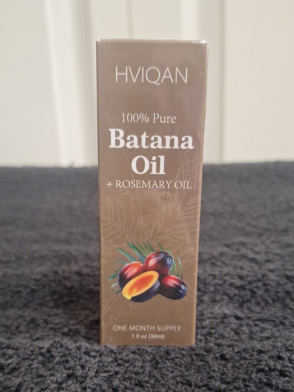HVIQAN Batana Oil + Rosemary Oil - 30 Day Supply - 1 Fl Oz / 30 Ml